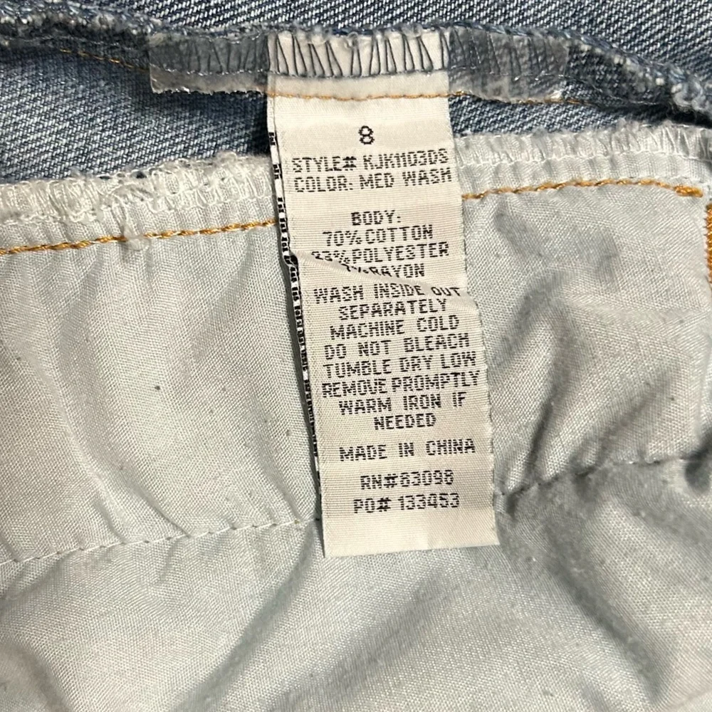 Tommy Bahama Kid’s Denim Jean Jacket 8 Medium Wash Rose Gold Copper Buttons